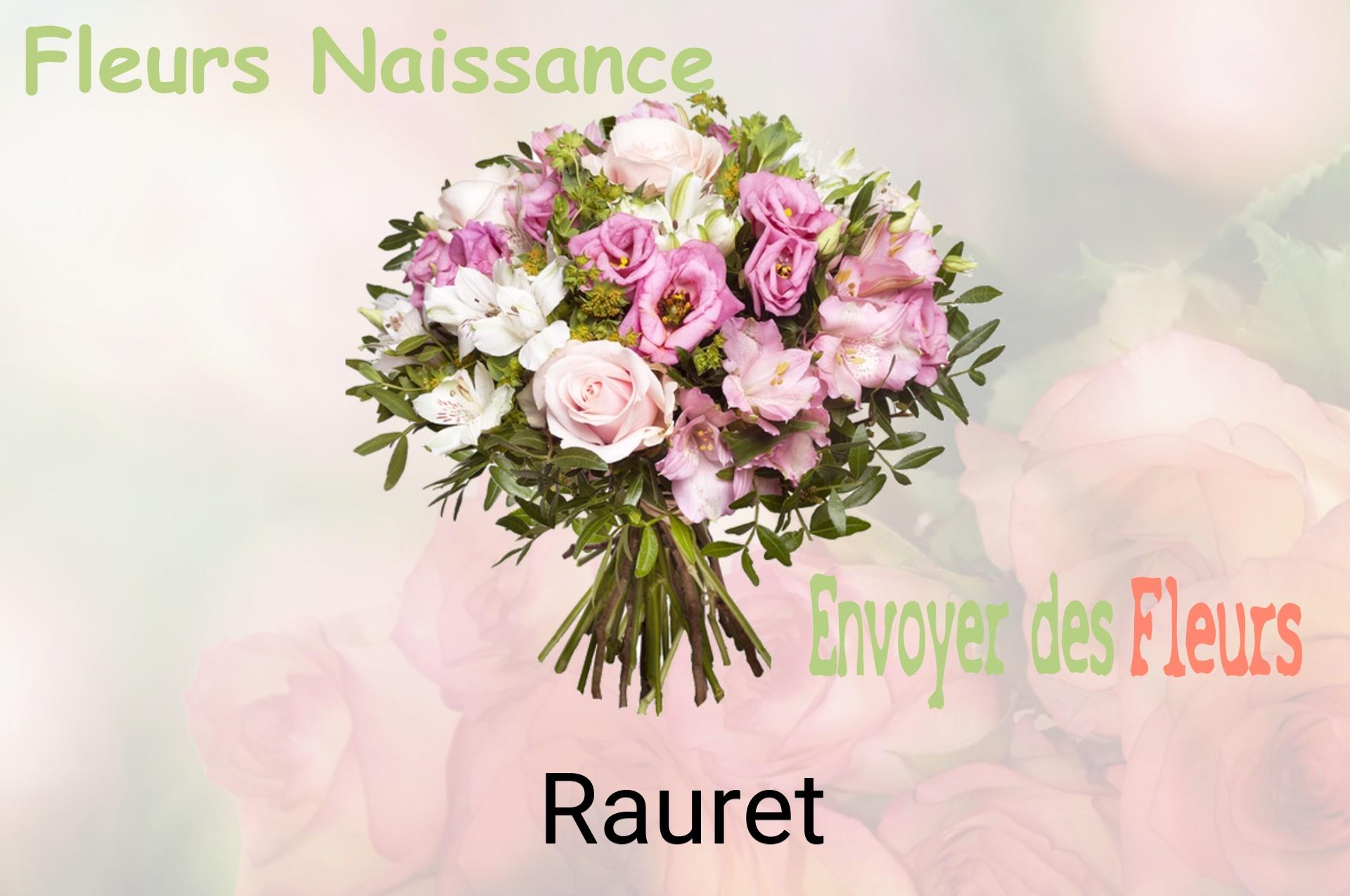 Bouquet de fleurs de naissance livré à Rauret